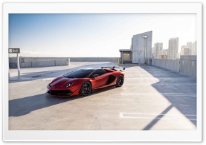 Lamborghini Sports Car on the Rooftop Ultra HD Wallpaper for 4K UHD Widescreen Desktop, Lockscreen, Screensaver, TV, Tablet, Smartphone