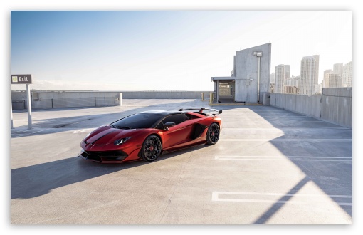 Lamborghini Sports Car on the Rooftop UltraHD Wallpaper for UHD 16:9 ; HD 16:9 ; UltraWide 21:9 24:10 32:9 32:10 ; Widescreen 16:10 5:3 ; Fullscreen 4:3 5:4 3:2 ; Tablet 1:1 ; Dual 16:10 5:3 16:9 4:3 5:4 3:2 ;