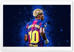 Lamine Yamal 4K UHD Wallpaper for Widescreen and UltraWide Desktop, UltraHD TV, Smartphone, Tablet