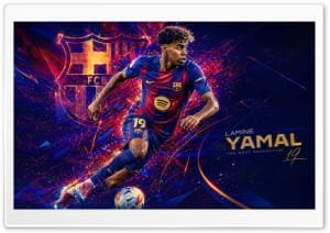 Lamine Yamal Footballer 4K UHD Wallpaper for Widescreen and UltraWide Desktop, UltraHD TV, Smartphone, Tablet