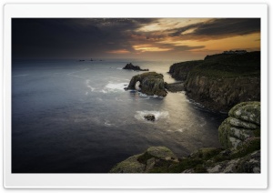 Land s End Landmark Attraction, Cornwall, Scenery Ultra HD Wallpaper for 4K UHD Widescreen desktop, tablet & smartphone