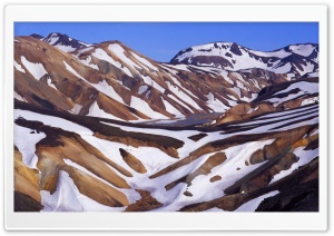 Landmannalaugar Landscape Iceland 4K UHD Wallpaper for Widescreen and UltraWide Desktop, UltraHD TV, Smartphone, Tablet