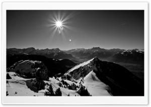 Landscape In Black And White Ultra HD Wallpaper for 4K UHD Widescreen desktop, tablet & smartphone