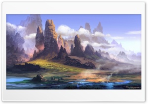 Landscape Painting Ultra HD Wallpaper for 4K UHD Widescreen desktop, tablet & smartphone