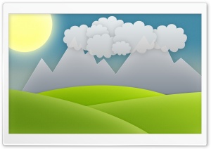 Landscape Vector Art Ultra HD Wallpaper for 4K UHD Widescreen desktop, tablet & smartphone