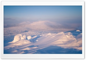 Lapland's Winter Magic A White Wonderland Ultra HD Wallpaper for 4K UHD Widescreen Desktop, Lockscreen, Screensaver, TV, Tablet, Smartphone