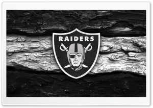 Las Vegas Raiders Wooden Logo 4K UHD Wallpaper for Widescreen and UltraWide Desktop, UltraHD TV, Smartphone, Tablet