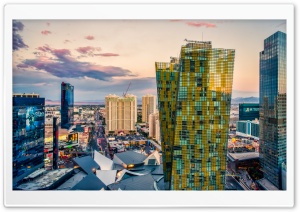 Las Vegas Yellow Skyscraper Ultra HD Wallpaper for 4K UHD Widescreen desktop, tablet & smartphone