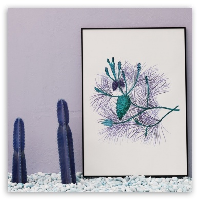 Lavender Cactus UltraHD Wallpaper for Tablet 1:1 ;