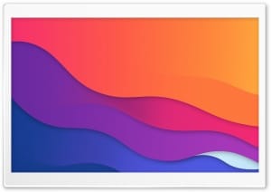 Layered Wavy Multicolor Abstract Design 4K UHD Wallpaper for Widescreen and UltraWide Desktop, UltraHD TV, Smartphone, Tablet