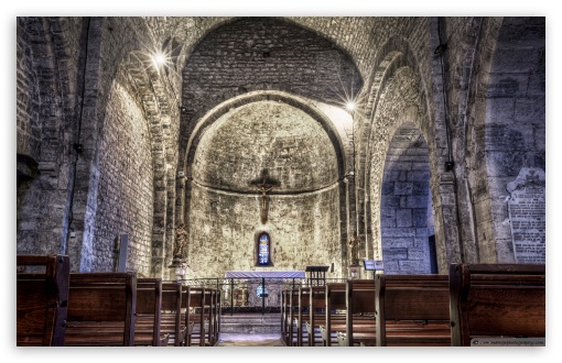 Le Castellet Medieval Church UltraHD Wallpaper for UHD 16:9 ; HD 16:9 ; Widescreen 16:10 5:3 ; Fullscreen 4:3 5:4 ; Tablet 1:1 ; Mobile 3:5 3:4 ; Dual 4:3 5:4 ;