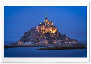 Le Mont Saint Michel Castle Ultra HD Wallpaper for 4K UHD Widescreen desktop, tablet & smartphone