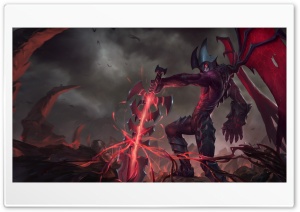 League of Legends Aatrox 4K UHD Wallpaper for Widescreen and UltraWide Desktop, UltraHD TV, Smartphone, Tablet