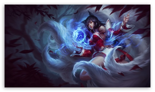 League of Legends Ahri 4K UHD Background Wallpaper for UltraHD Desktop and TV : Smartphone and Tablet Devices