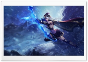 League Of Legends Ashe the Frost Archer Ultra HD Wallpaper for 4K UHD Widescreen desktop, tablet & smartphone