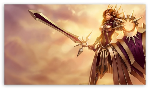 League of Legends Leona 4K UHD Background Wallpaper for UltraHD Desktop and TV : Smartphone and Tablet Devices