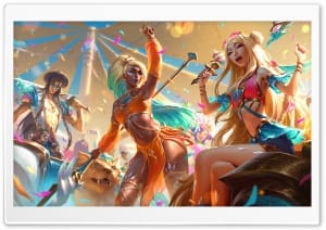 League of Legends Yone Nidalee Seraphine Ocean Song 4K UHD Wallpaper for Widescreen and UltraWide Desktop, UltraHD TV, Smartphone, Tablet