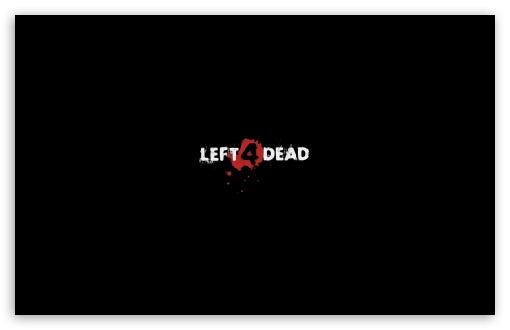 Left 4 Dead Logo Black Ultra HD Desktop Background Wallpaper for 4K UHD ...
