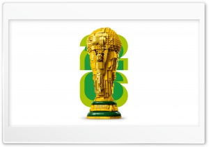 LEGO FIFA World Cup Official Trophy 4K UHD Wallpaper for Widescreen and UltraWide Desktop, UltraHD TV, Smartphone, Tablet