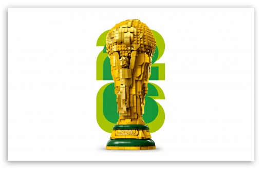 LEGO FIFA World Cup Official Trophy UltraHD Wallpaper for UHD 16:9 ; HD 16:9 ; Widescreen 16:10 ; Tablet 1:1 ; Mobile 9:16 9:19.5 9:20 9:21 9:22 ;