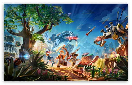 LEGO Horizon Adventures Video Game UltraHD Wallpaper for UHD 16:9 ; HD 16:9 ; UltraWide 21:9 24:10 32:9 32:10 ; Widescreen 16:10 ; Tablet 1:1 ; Mobile 9:16 9:19.5 9:20 ; Dual 16:10 16:9 ;