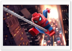 LEGO Spider Man Minifigure 4K UHD Wallpaper for Widescreen and UltraWide Desktop, UltraHD TV, Smartphone, Tablet