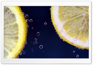 Lemon and Sparkling Water Ultra HD Wallpaper for 4K UHD Widescreen desktop, tablet & smartphone