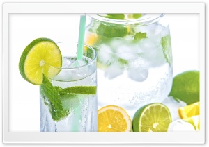 Lemon Lime Mint Soda Fresh Refreshment Drink Ultra HD Wallpaper for 4K UHD Widescreen desktop, tablet & smartphone