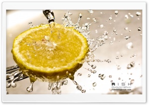 Lemon Water Splash Ultra HD Wallpaper for 4K UHD Widescreen desktop, tablet & smartphone