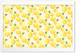 Lemons Pattern Ultra HD Wallpaper for 4K UHD Widescreen desktop, tablet & smartphone