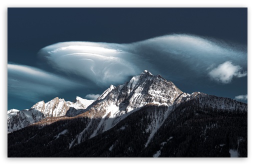 Lenticular Clouds over Mountain Peaks UltraHD Wallpaper for UHD 16:9 ; HD 16:9 ; UltraWide 21:9 24:10 32:9 32:10 ; Widescreen 16:10 5:3 ; Fullscreen 4:3 5:4 3:2 ; Tablet 1:1 ; Dual 16:10 5:3 16:9 4:3 5:4 3:2 ;