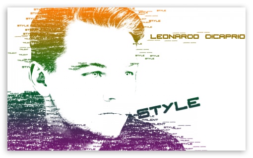 Leonardo DiCaprio Typography UltraHD Wallpaper for Wide 5:3 Widescreen WGA ; 8K UHD TV 16:9 Ultra High Definition 2160p 1440p 1080p 900p 720p ; Mobile 5:3 16:9 - WGA 2160p 1440p 1080p 900p 720p ;
