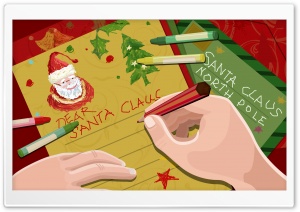 Letter For Santa Claus Christmas 4K UHD Wallpaper for Widescreen and UltraWide Desktop, UltraHD TV, Smartphone, Tablet