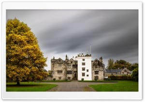 Levens Hall Manor House, England, Autumn 4K UHD Wallpaper for Widescreen and UltraWide Desktop, UltraHD TV, Smartphone, Tablet