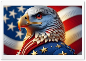 Liberty Eagle, American Flag, Stars and Stripes Ultra HD Wallpaper for 4K UHD Widescreen desktop, tablet & smartphone