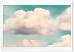 Light Green Sky and Fluffy Clouds Ultra HD Wallpaper for 4K UHD Widescreen desktop, tablet & smartphone