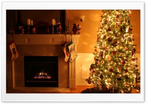 Lighted Christmas Tree Ultra HD Wallpaper for 4K UHD Widescreen desktop, tablet & smartphone