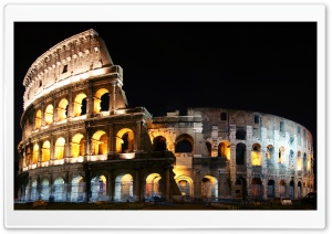 Lighted Colosseum Ultra HD Wallpaper for 4K UHD Widescreen desktop, tablet & smartphone
