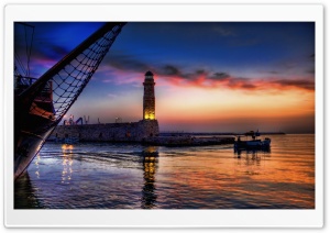Lighthouse At Twilight Ultra HD Wallpaper for 4K UHD Widescreen desktop, tablet & smartphone