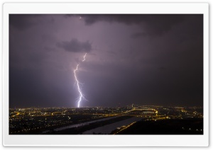 Lightning, Vienna Ultra HD Wallpaper for 4K UHD Widescreen desktop, tablet & smartphone