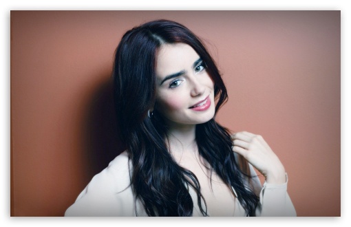 Lily Collins UltraHD Wallpaper for Widescreen 16:10 ;