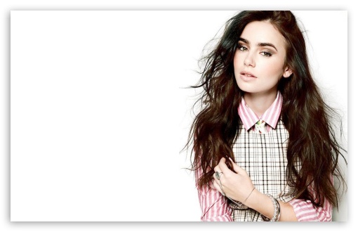 Lily Collins UltraHD Wallpaper for Widescreen 16:10 ;