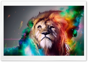 Lion Abstract Ultra HD Wallpaper for 4K UHD Widescreen desktop, tablet & smartphone