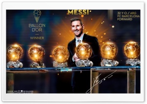 LIONEL MESSI FIFA BALLON DOR WINNER 2019 Ultra HD Wallpaper for 4K UHD Widescreen desktop, tablet & smartphone