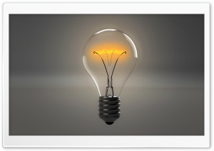 Lit Light Bulb Ultra HD Wallpaper for 4K UHD Widescreen desktop, tablet & smartphone