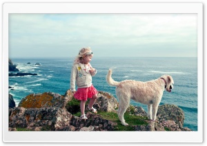 Little Girl And Her Dog Ultra HD Wallpaper for 4K UHD Widescreen desktop, tablet & smartphone