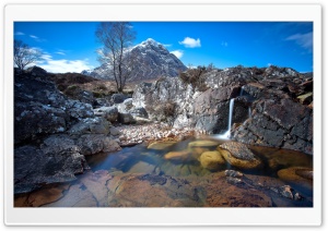 Little Waterfalls, Winter Ultra HD Wallpaper for 4K UHD Widescreen desktop, tablet & smartphone