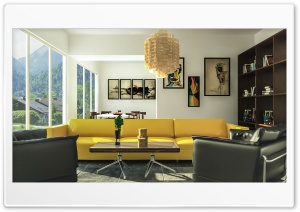 Living Area 4K UHD Wallpaper for Widescreen and UltraWide Desktop, UltraHD TV, Smartphone, Tablet