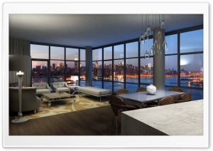 Livingroom With A Nice View Ultra HD Wallpaper for 4K UHD Widescreen desktop, tablet & smartphone