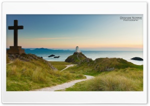 LLanddwyn Island Lighthouse Ultra HD Wallpaper for 4K UHD Widescreen desktop, tablet & smartphone